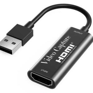 מתאם לכידת וידאו מ-HDMI ל-USB עם כבל קצר