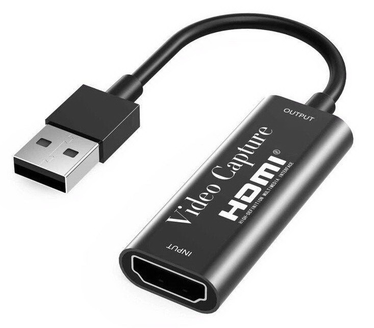 מתאם לכידת וידאו מ-HDMI ל-USB עם כבל קצר
