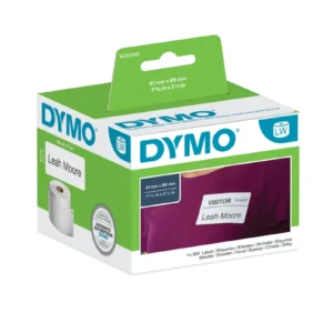 גליל מדבקות LW למדפסות DYMO LabelWriter - נייר דבק ניתן להסרה 41x89 מ"מ