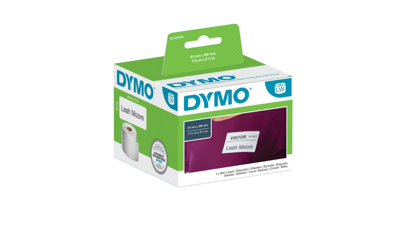 גליל מדבקות LW למדפסות DYMO LabelWriter – נייר דבק ניתן להסרה 41×89 מ"מ