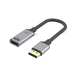 כבל מתאם אקטיבי DISPLAYPORT ל-HDMI נקבה תומך 4K@144HZ ו-8K@60Hz