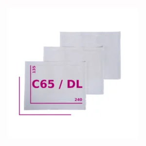 1,000 מעטפות Packing List גודל 135X240 מ"מ C65