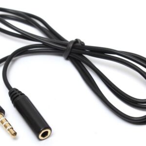 כבל מאריך אודיו PL 3.5 TRRS סטריאו זכר - נקבה (3 טבעות / 4 מגעים)