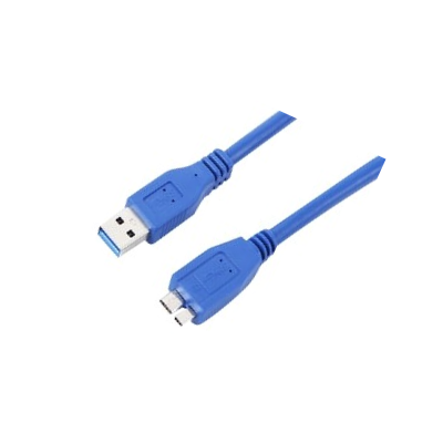 כבל USB3.0 מ-A זכר ל-MICRO B זכר מקצועי + פריט – אורך 3 מטר