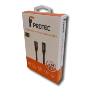 כבל מאריך זכר נקבה PROTEC DM268 USB Type C - אורך 2 מטר