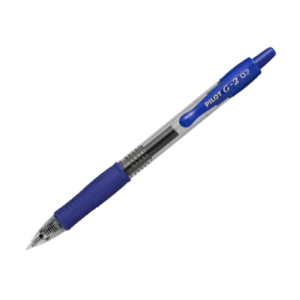 12 יחידות עטים PILOT ג'ל לחצן G-2-0.7 - כחול