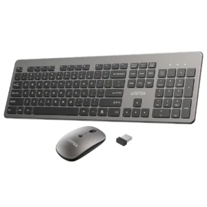 סט מקלדת ועכבר אלחוטי דק UNITEK SlimDuo
