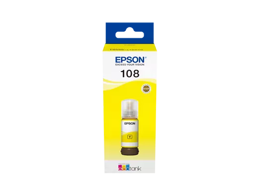 ראש דיו (C13T09C44A) EPSON 108 צהוב מקורי