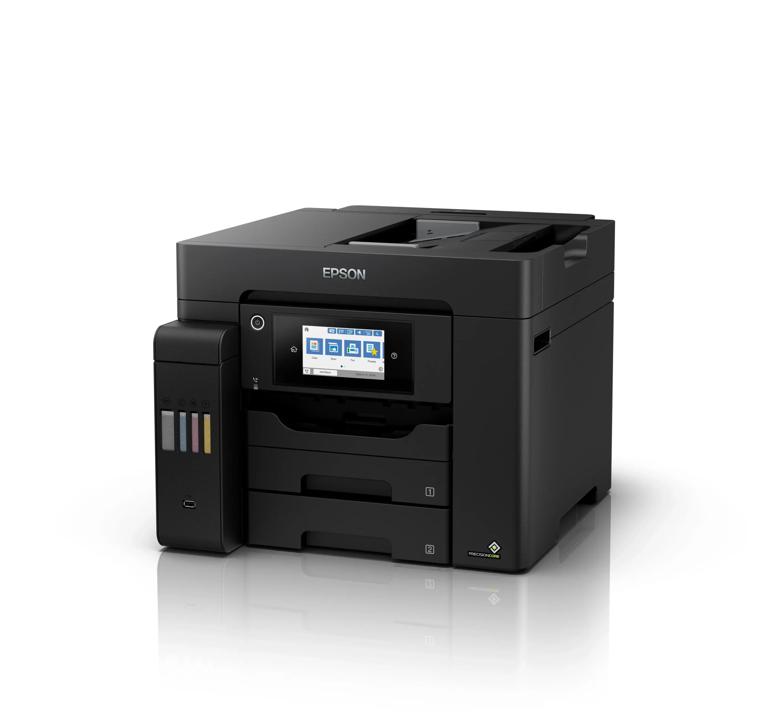 מדפסת ‏הזרקת דיו צבעונית משולבת ‏Epson EcoTank Business+ L6550