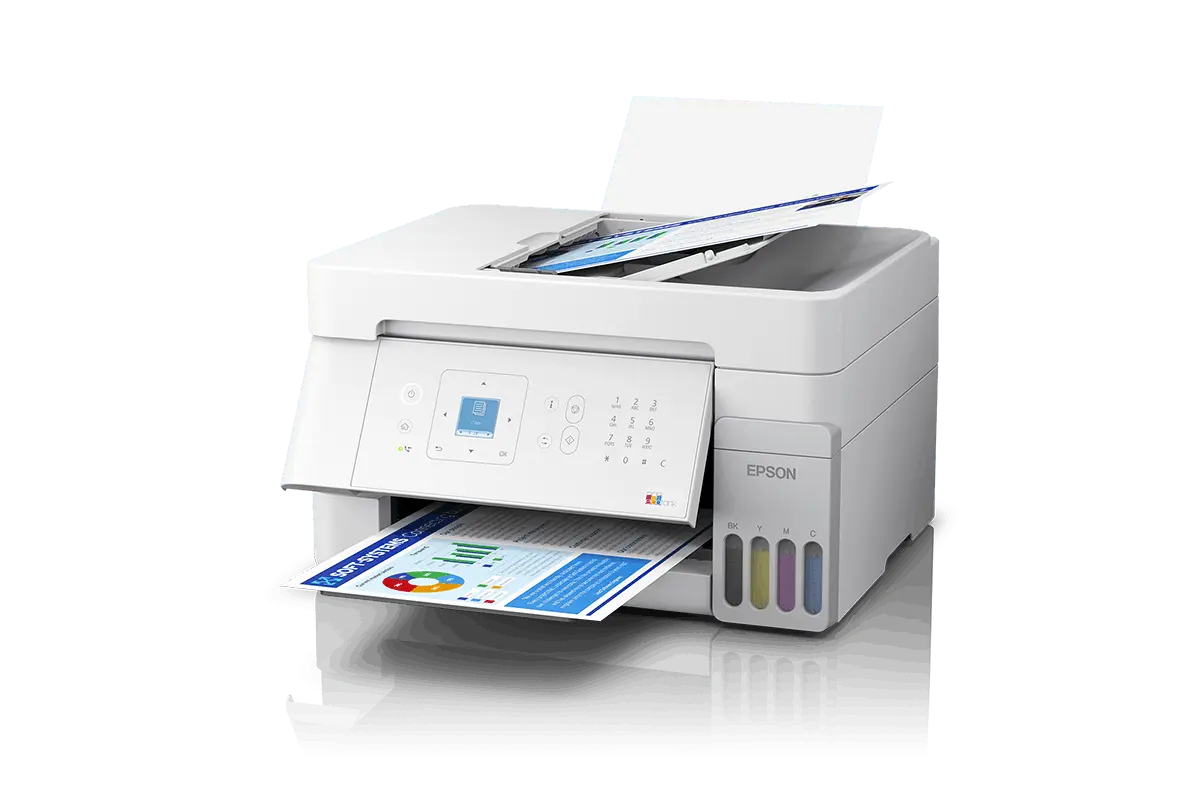מדפסת ‏הזרקת דיו צבעונית משולבת ‏Epson EcoTank Business L5396