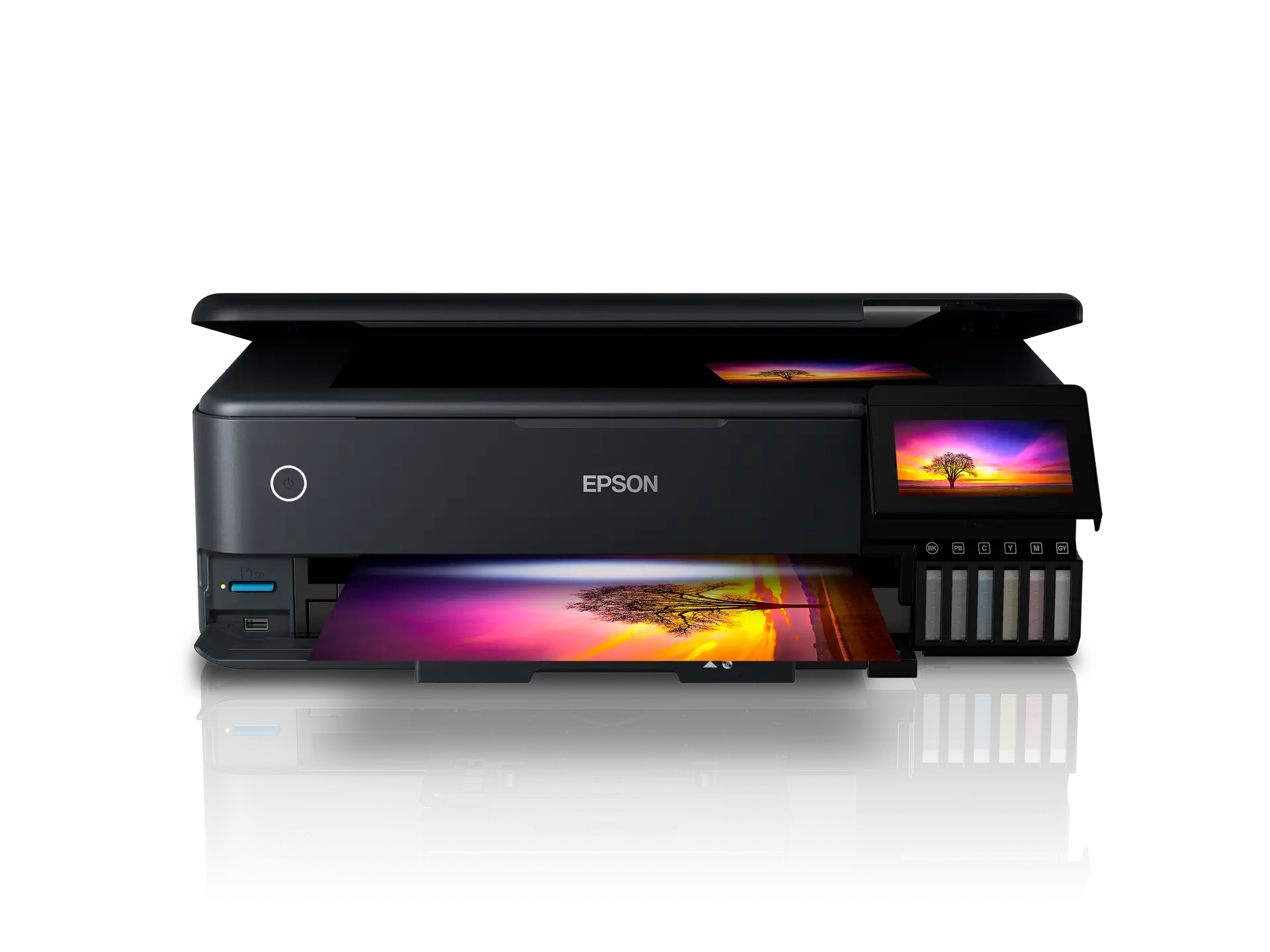 מדפסת ‏הזרקת דיו משולבת ‏Epson EcoTank L8180